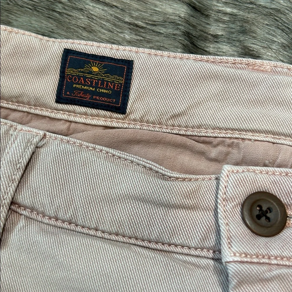 Faherty Coastline Premium Chino Shorts Tailored Pink 6” Inseam Men’s 36